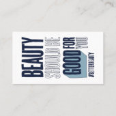Carte de visite de beauté plus sûr (Dos)