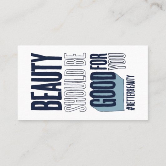 Carte de visite de beauté plus sûr (Dos)