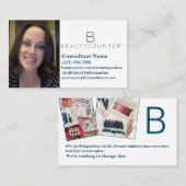 Carte de visite de Beautycounter avec le fait (Devant / Derrière)