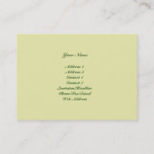 Carte de visite de beaux-arts de scène de lever de (Dos)