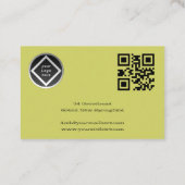 Carte De Visite De belles pommes de coton, des feuilles vertes cou (Dos)