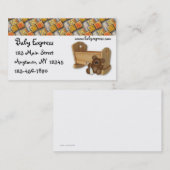 Carte de visite de berceau de bébé (Devant / Derrière)