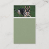 Carte de visite de berger allemand (Dos)