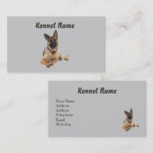 Carte de visite de berger allemand (Devant / Derrière)