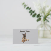 Carte de visite de berger allemand (Debout devant)