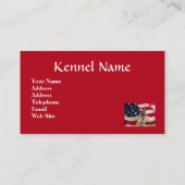 Carte de visite de berger allemand (Dos)