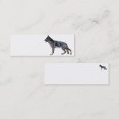 Carte de visite de berger allemand (Devant / Derrière)