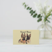 Carte de visite de berger allemand (Debout devant)