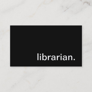 Carte de visite de bibliothécaire