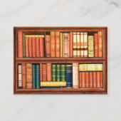 Carte de visite de bibliothèque de librairie de (Dos)