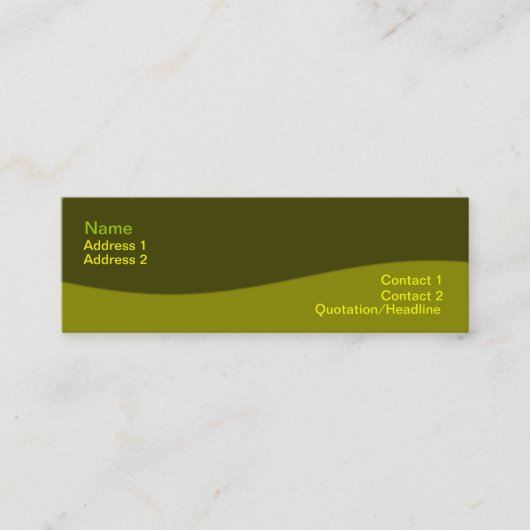 Carte de visite de bien-être (Devant)