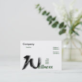 Carte de visite de bien-être (Debout devant)