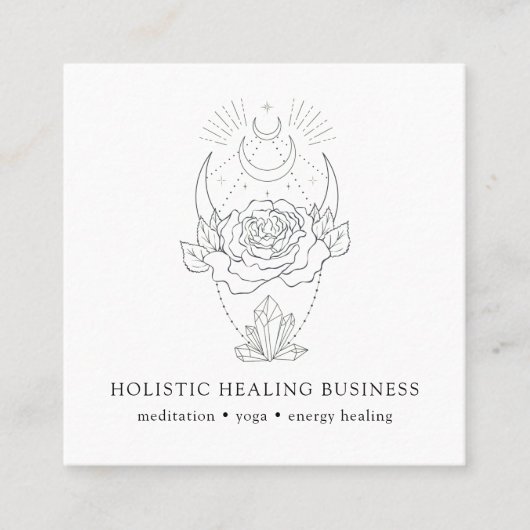 Carte de visite de bien-être de guérison de l'éner (Devant)