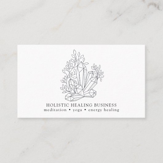 Carte de visite de bien-être de guérison de l'éner (Devant)