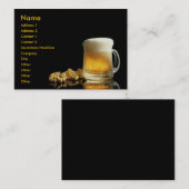 Carte de visite de bière (Devant / Derrière)