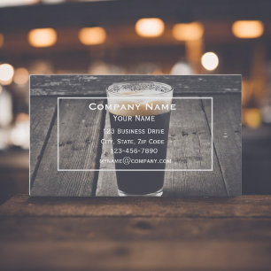 Carte de visite de bière