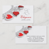 Carte de visite de bijoutiers (Devant / Derrière)