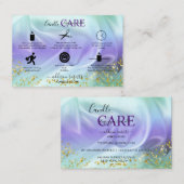 Carte de visite de bijoux Green et Purple Glitte (Devant / Derrière)