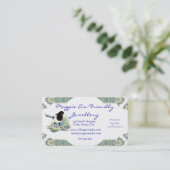 Carte de visite de bijoux Magpie (Debout devant)