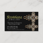 Carte de visite de bijoux médiéval antique (Dos)