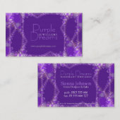 Carte de visite de bijoux Purple Dreams (Devant / Derrière)