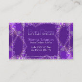 Carte de visite de bijoux Purple Dreams (Dos)