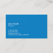 Carte de visite de bioingénieur Blue Talk (Dos)