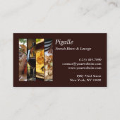 Carte de visite de bistrot français (Devant)