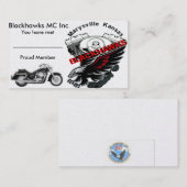 Carte de visite de Blackhawks MC (Devant / Derrière)