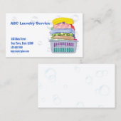 Carte de visite de blanchisserie (Devant / Derrière)