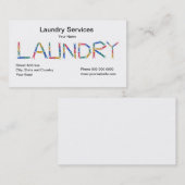 Carte de visite de blanchisseries (Devant / Derrière)