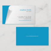 Carte de visite de bleu de boucle de page (Devant / Derrière)