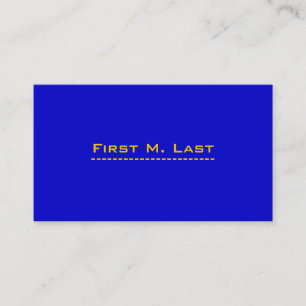 Carte de visite de bleu de Minimalistic