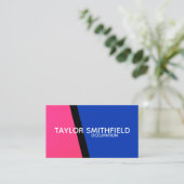 carte de visite de bloc de couleur (Debout devant)