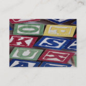 Carte de visite de blocs de construction (Dos)