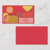 Carte de visite de blocs de couleurs Etsy Shop (Devant / Derrière)