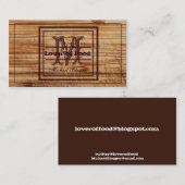 Carte de visite de Blogger de nourriture (Devant / Derrière)