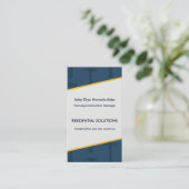 Carte de visite de blues de construction (Debout devant)