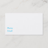 Carte de visite de BlueSpa (Dos)