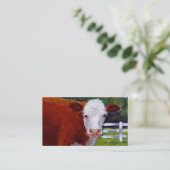 CARTE DE VISITE DE BOEUF DE HEREFORD (Debout devant)