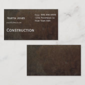 Carte de visite de bois (Devant / Derrière)