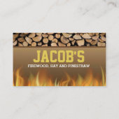 Carte de visite de bois de chauffage (Dos)