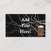 Carte de visite de bois de pompage de bois (Dos)