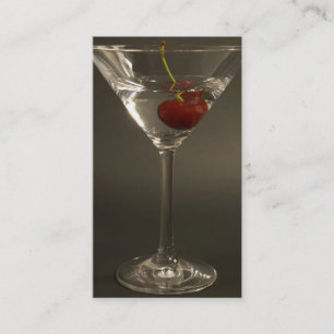 Carte de visite de boisson de Martini
