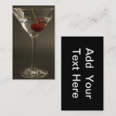 Carte de visite de boisson de Martini (Devant / Derrière)