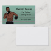 Carte de visite de boîte (Devant / Derrière)