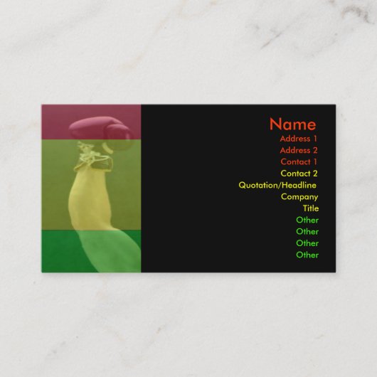 Carte de visite de boîte (Devant)