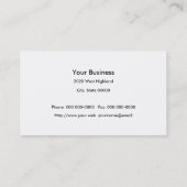 Carte de visite de boîte à outils Handyman (Dos)