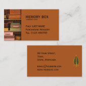 Carte de visite de boîtes (Devant / Derrière)