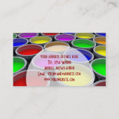 Carte de visite de boîtes de peinture (Dos)